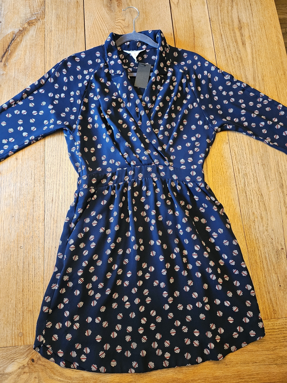 BCBGeneration Navy 3/4 Sleeve Dress